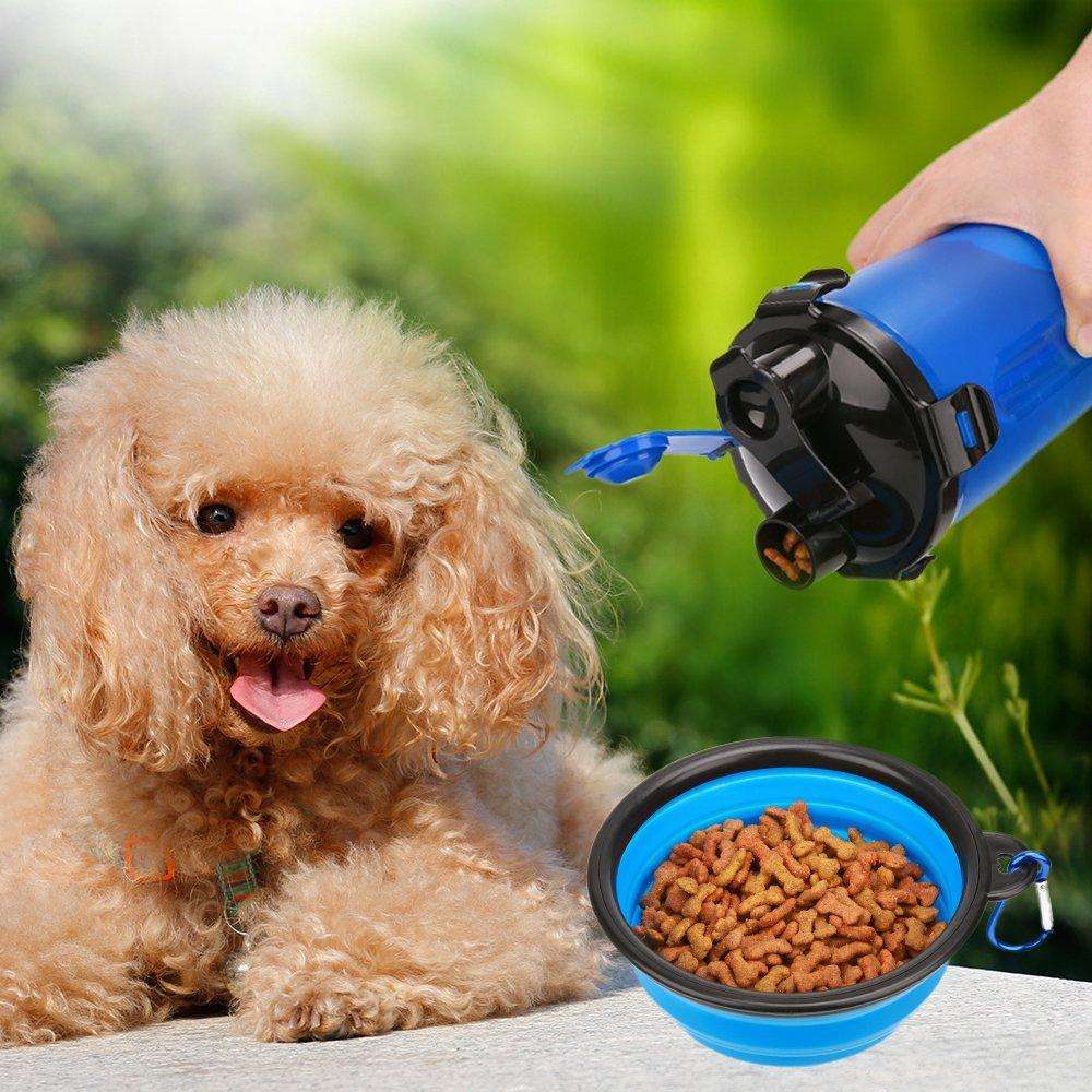 2 in 1 Dog Drinking Water Bottle with Bowls by Tan Cress | Buy at Pawport