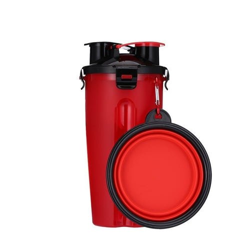 2 in 1 Dog Drinking Water Bottle with Bowls by Tan Cress | Buy at Pawport
