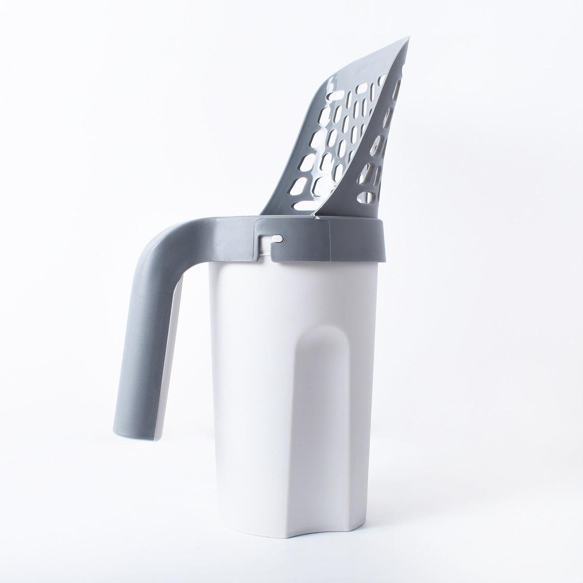All - in - One Cat Litter Scoop with Built - In Waste Bin – No Mess, No Odor, Just Easy Cleaning! by White Diomedes | Buy at Pawport