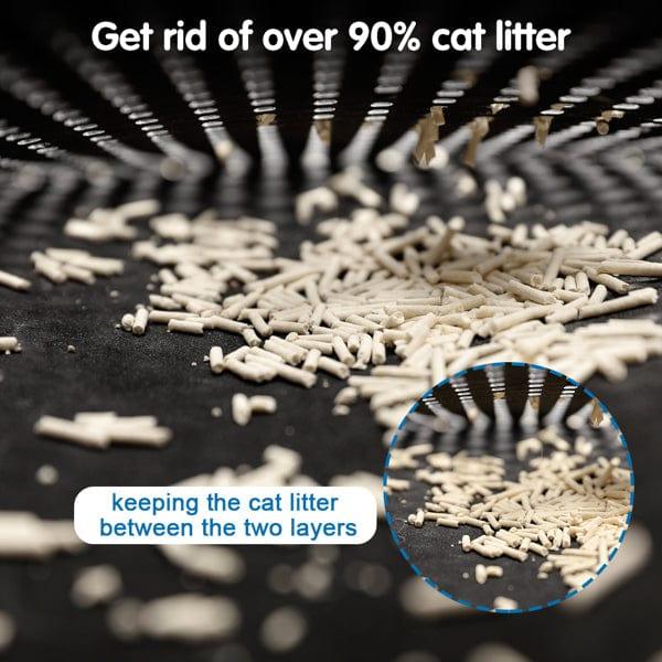 Cat Litter Mat Kitty Litter Trapping Mat Double Layer Mats by Teal Simba | Buy at Pawport