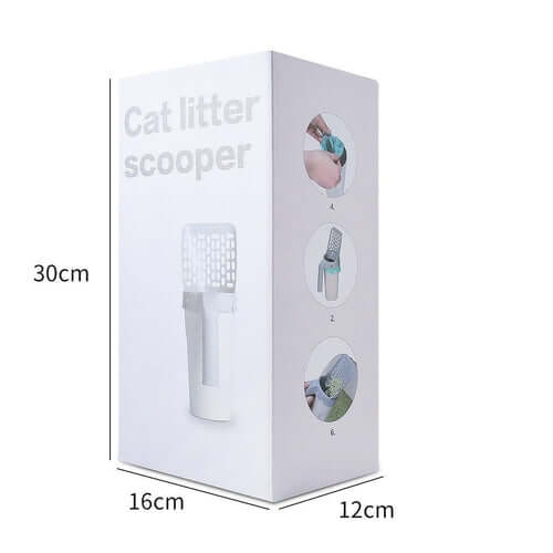 All - in - One Cat Litter Scoop with Built - In Waste Bin – No Mess, No Odor, Just Easy Cleaning! by White Diomedes | Buy at Pawport