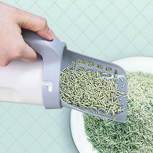 All - in - One Cat Litter Scoop with Built - In Waste Bin – No Mess, No Odor, Just Easy Cleaning! by White Diomedes | Buy at Pawport