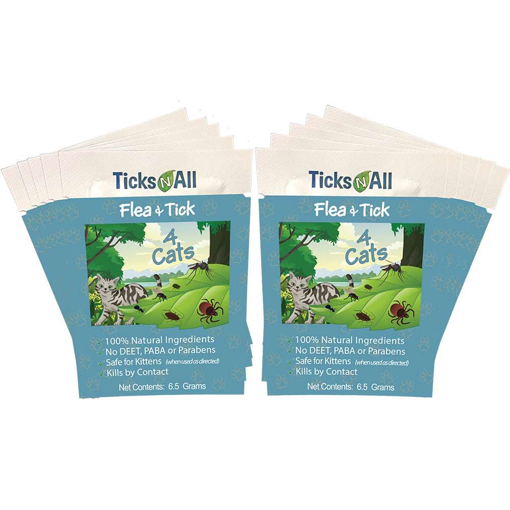 All Natural Flea and Tick Wipes 4 Cats (10 cnt.) by Orchid Blackhaw | Buy at Pawport