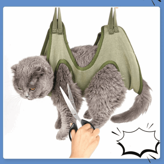 Cat Grooming Hammock & Restraint Bag – Safe, Stress - Free Trimming & Vet - Approved Care by Yellow Pandora | Buy at Pawport