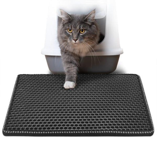 Cat Litter Mat Kitty Litter Trapping Mat Double Layer Mats by Teal Simba | Buy at Pawport