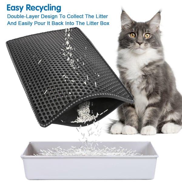 Cat Litter Mat Kitty Litter Trapping Mat Double Layer Mats by Teal Simba | Buy at Pawport