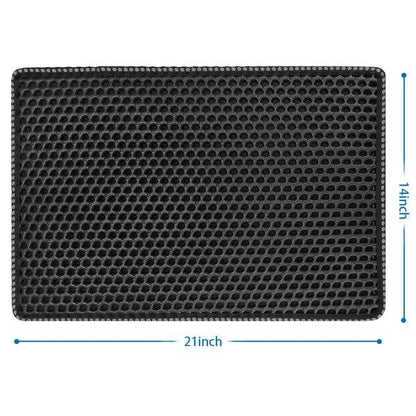 Cat Litter Mat Kitty Litter Trapping Mat Double Layer Mats by Teal Simba | Buy at Pawport