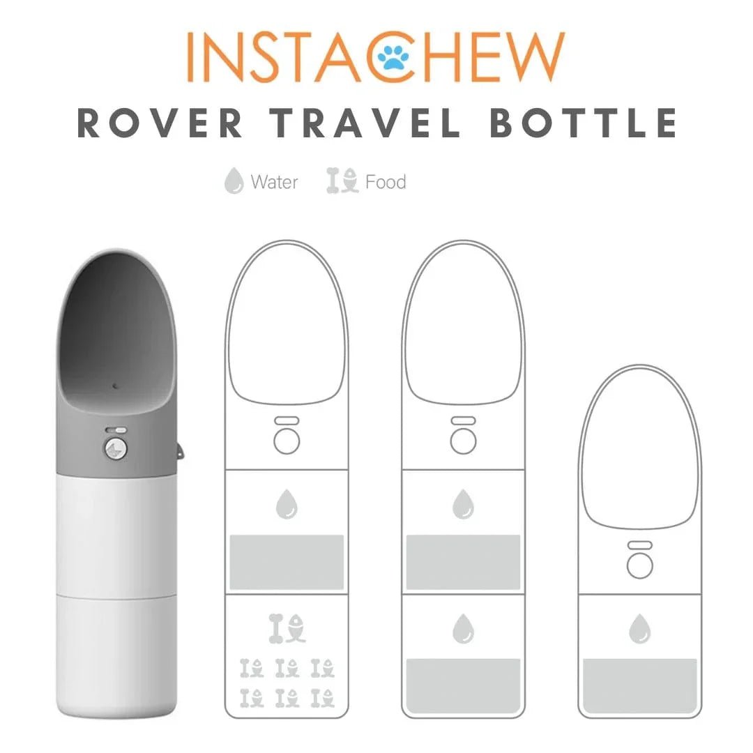 Instachew Rover Pet Travel Bottle, Dog water bottle by Sky Blue Arachne | Buy at Pawport