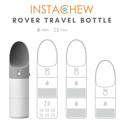Instachew Rover Pet Travel Bottle, Dog water bottle by Sky Blue Arachne | Buy at Pawport