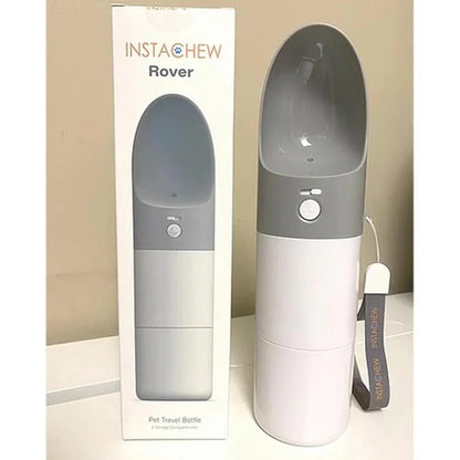 Instachew Rover Pet Travel Bottle, Dog water bottle by Sky Blue Arachne | Buy at Pawport