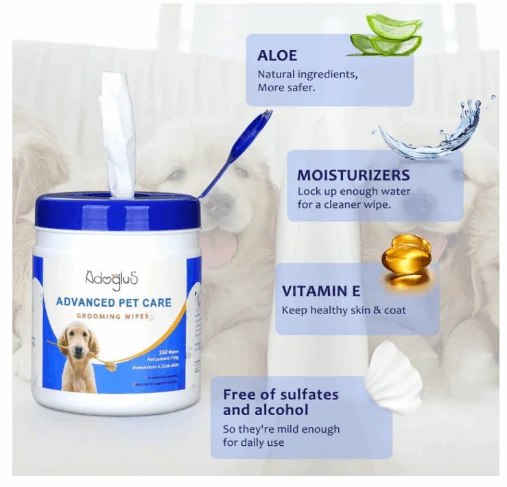 Pet Wipes with free cotton swabs by Tan Cress | Buy at Pawport