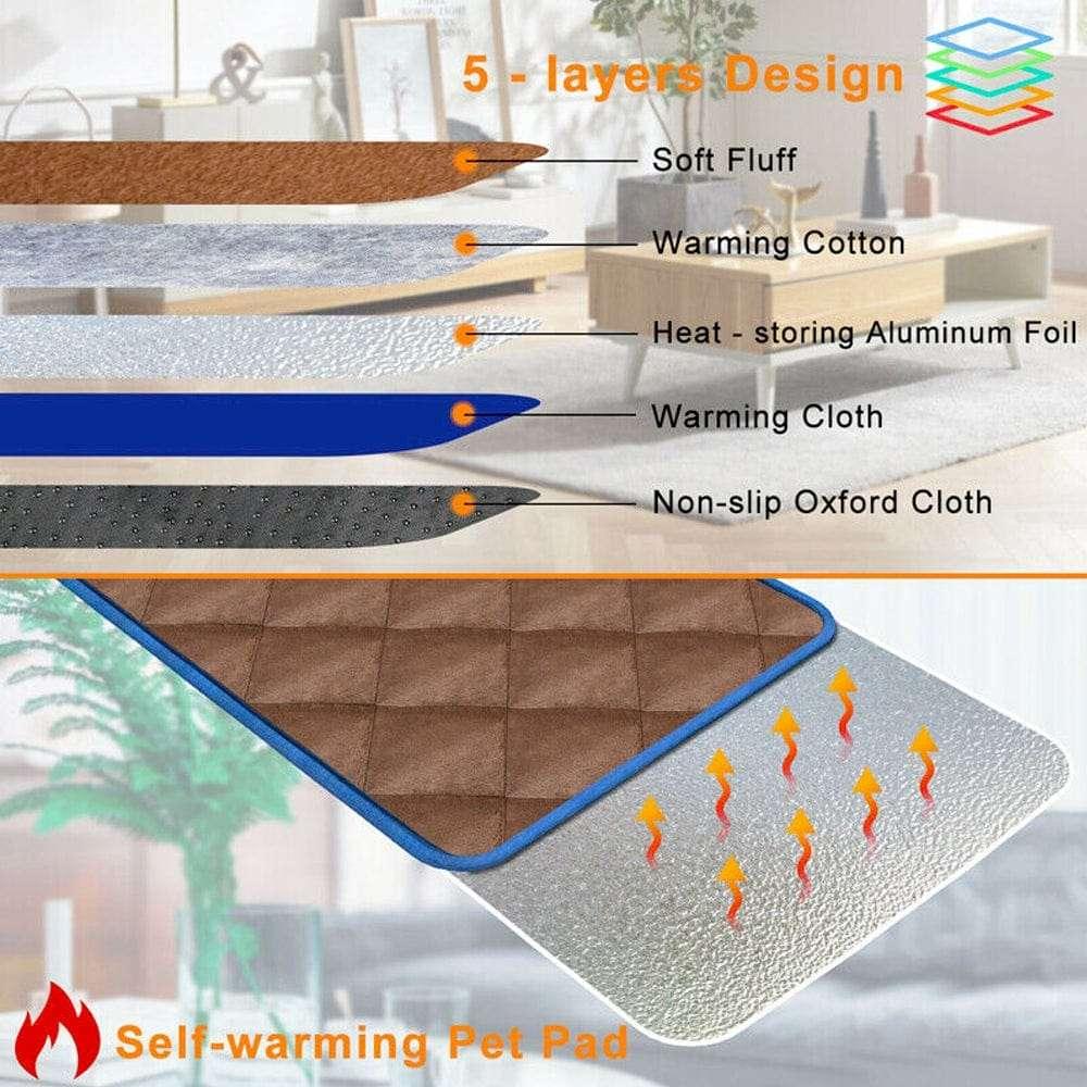 Self Heating Thermal Mattress Bed for Dogs and Cats by Yellow Pandora | Buy at Pawport